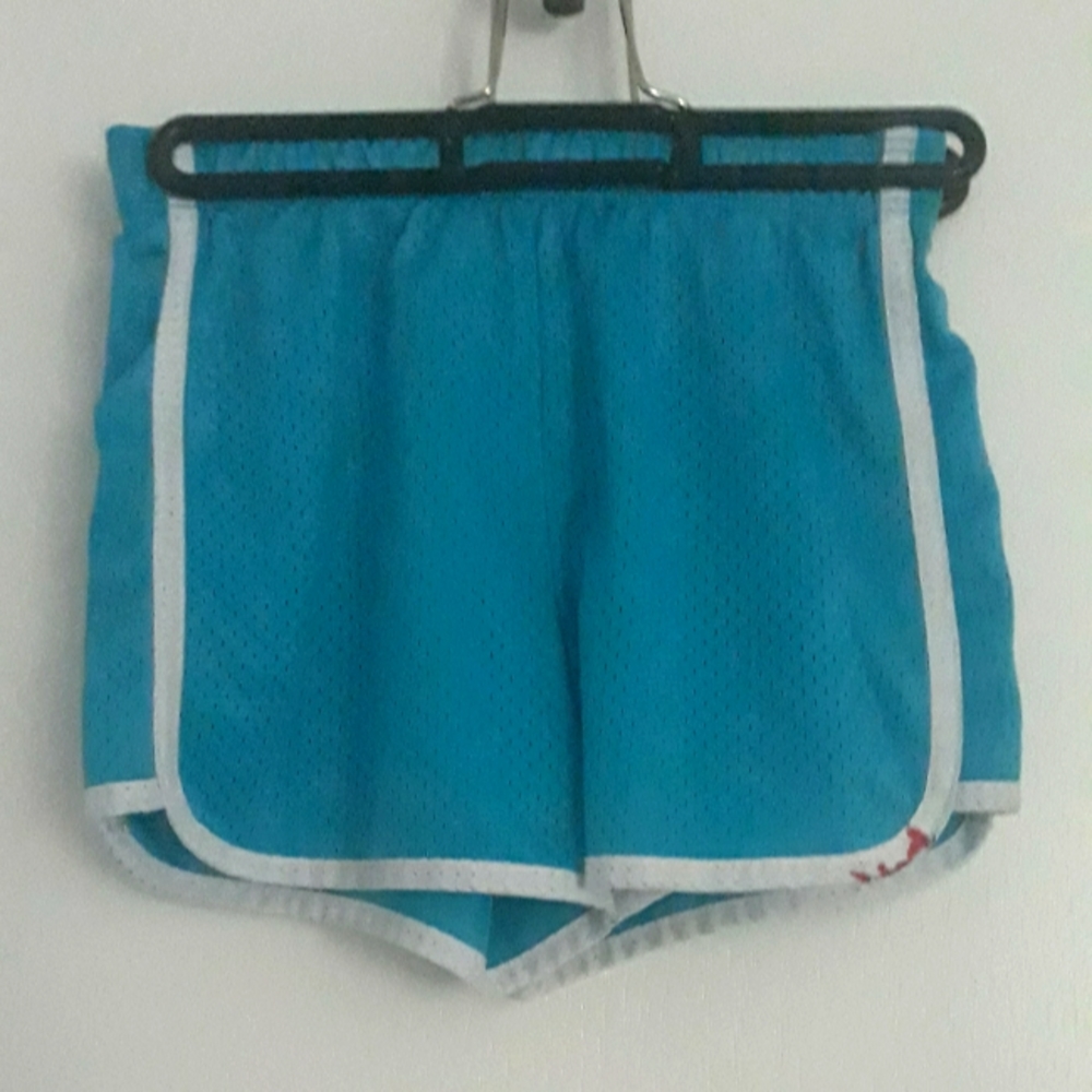Justice neon blue shorts